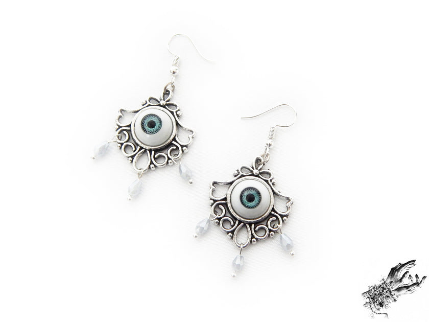 Antique Silver Tears of Persephone Earrings