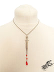 Antique Silver Syringe Necklace