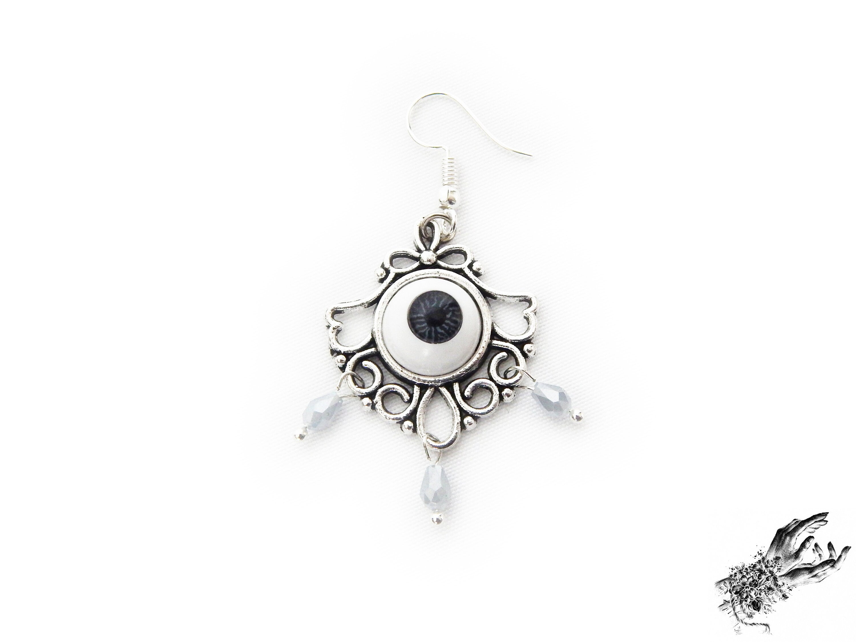 Antique Silver Tears of Persephone Earrings