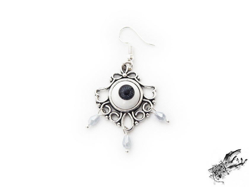 Antique Silver Tears of Persephone Earrings
