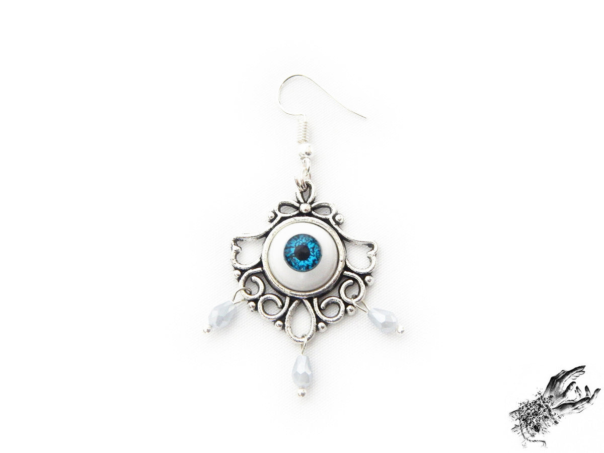 Antique Silver Tears of Persephone Earrings