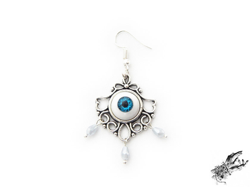 Antique Silver Tears of Persephone Earrings
