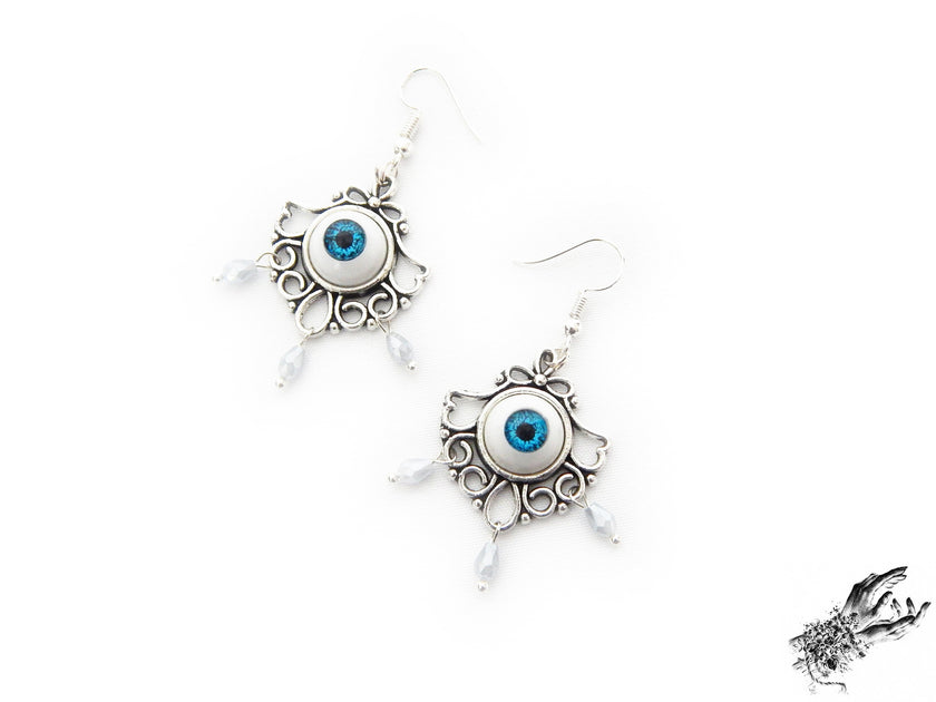 Antique Silver Tears of Persephone Earrings