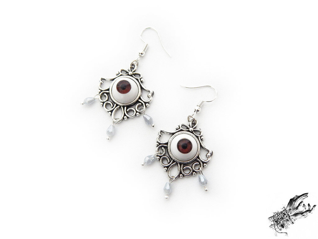Antique Silver Tears of Persephone Earrings