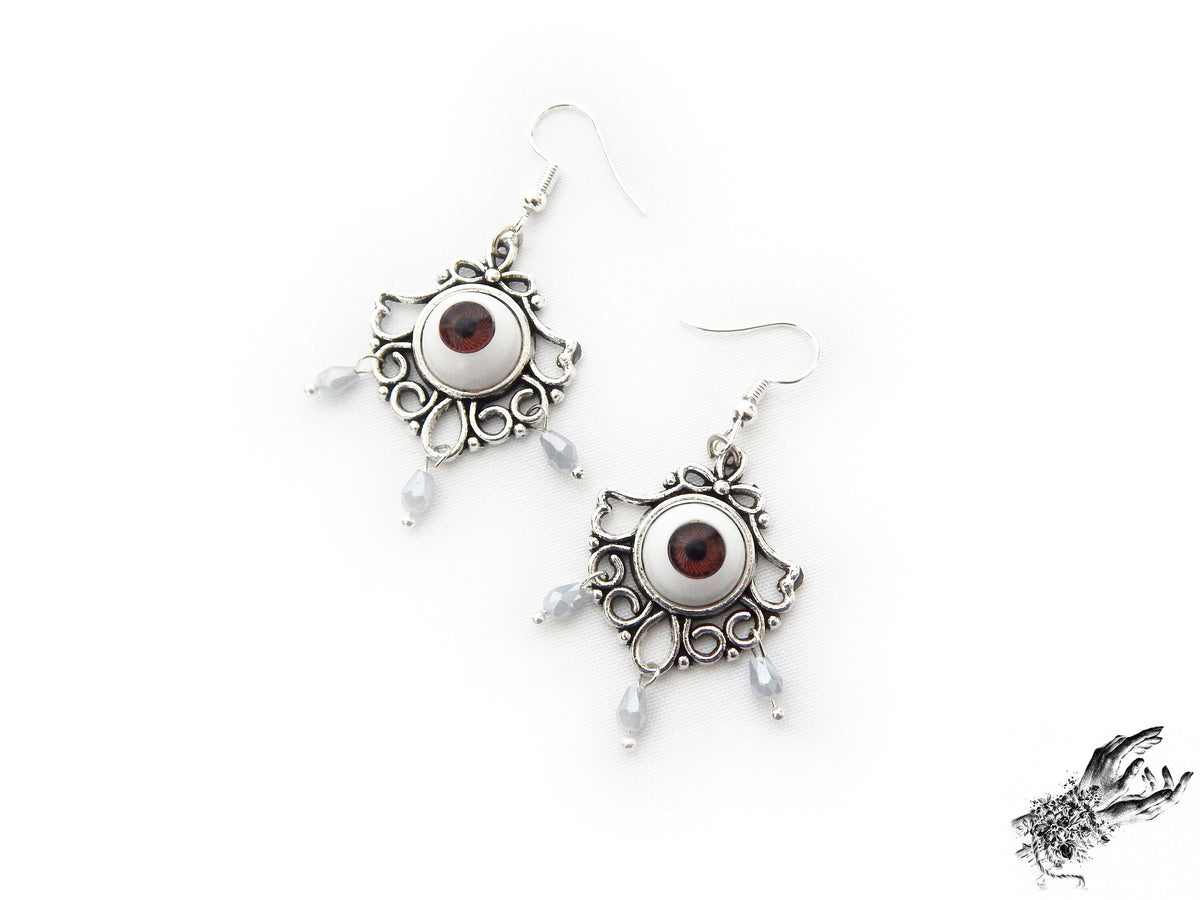 Antique Silver Tears of Persephone Earrings