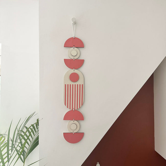 Bright Pastel Wall Hangings - Geometric Artwork - Colourful Home Decor