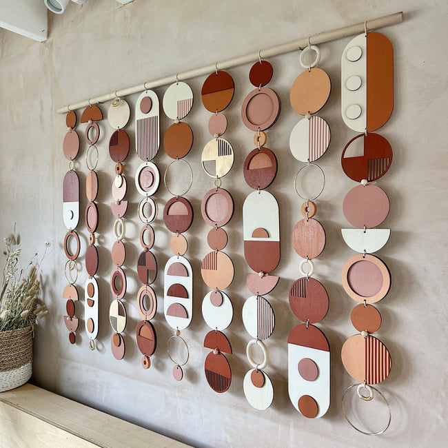 Rich Modern Wall Art - Wood Wall Hanging - Home Decor - Large Centre Piece Art - Wall Tapestry