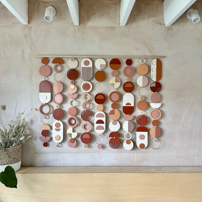 Rich Modern Wall Art - Wood Wall Hanging - Home Decor - Large Centre Piece Art - Wall Tapestry
