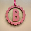 Personalised Christmas Ornament - Scalloped Decoration - Tree Ornament