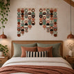 Large Asymmetrical Wall Art - Copper Geometric Wall Hanging - MCM Decor