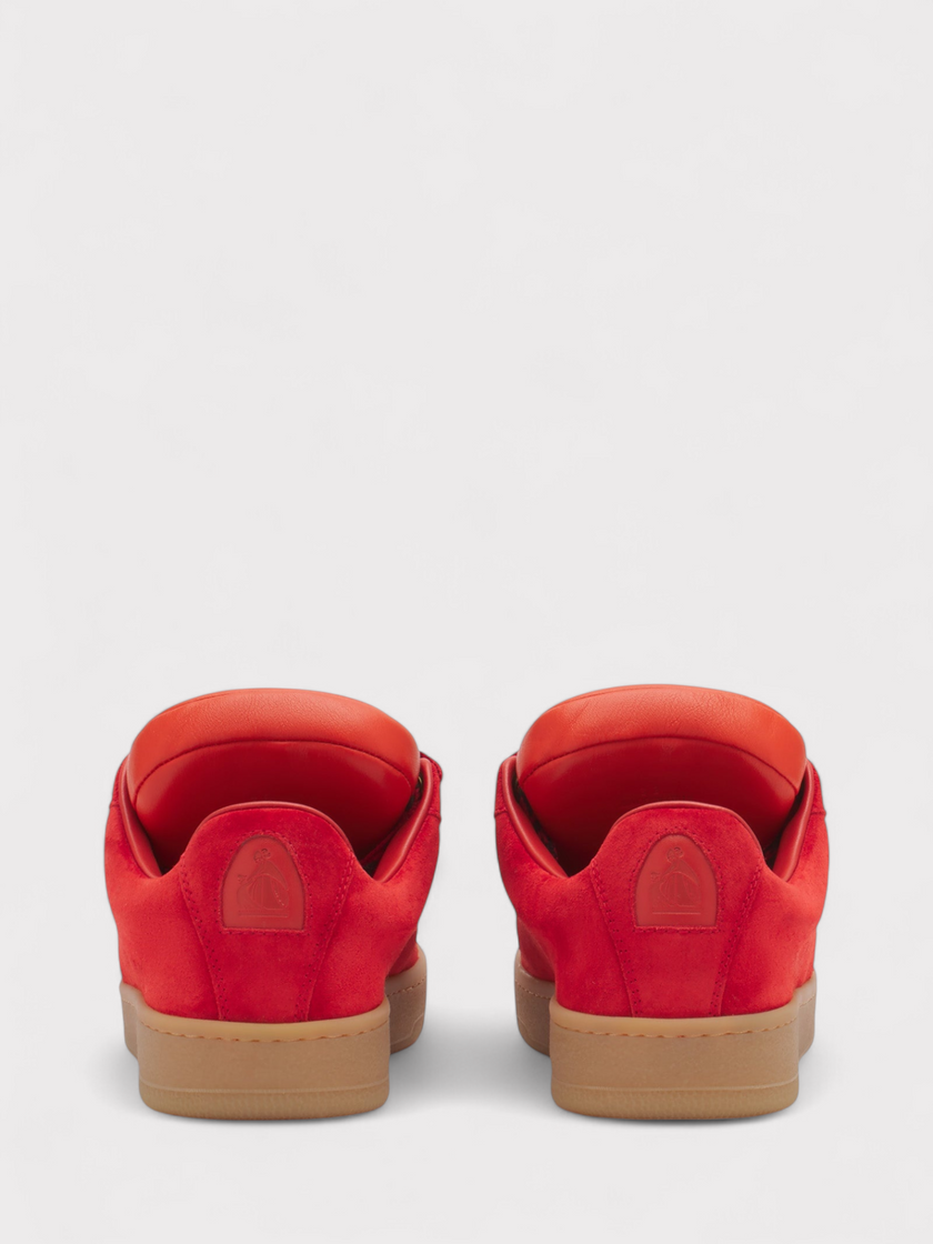Zapatillas Lanvin X Future Hyper Curb Piel Ante Rojas