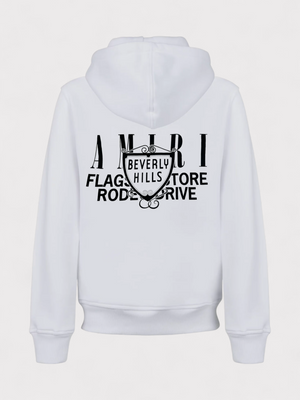 Amiri Xo Beverly Hills Hoodie White