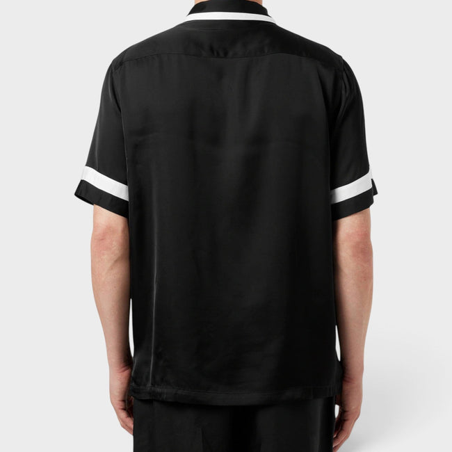 Chemise brodée pour serveur noire