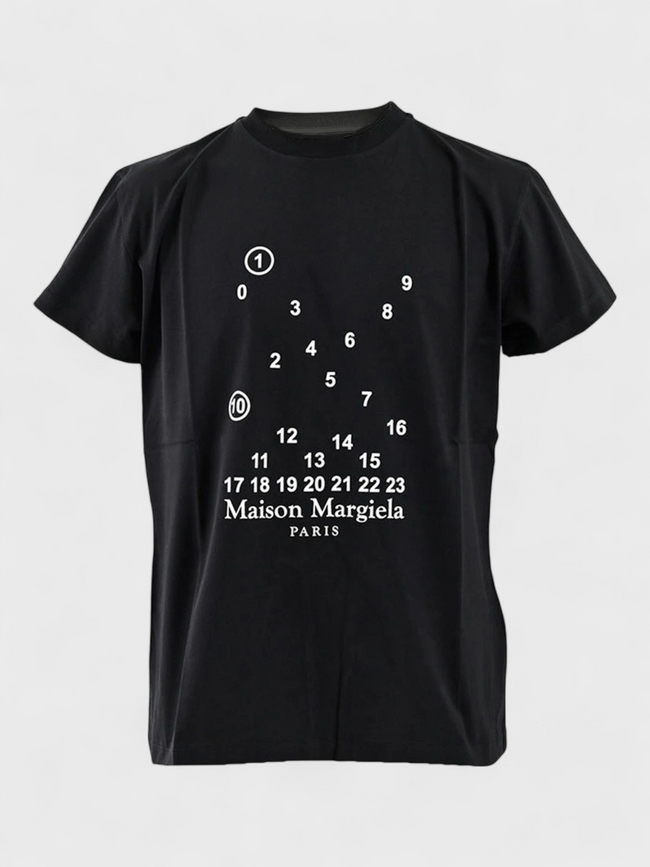 Maison Margiela Numeric Logo T-Shirt Black Wmns