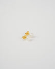 Button Freshwater Pearl Stud Earrings