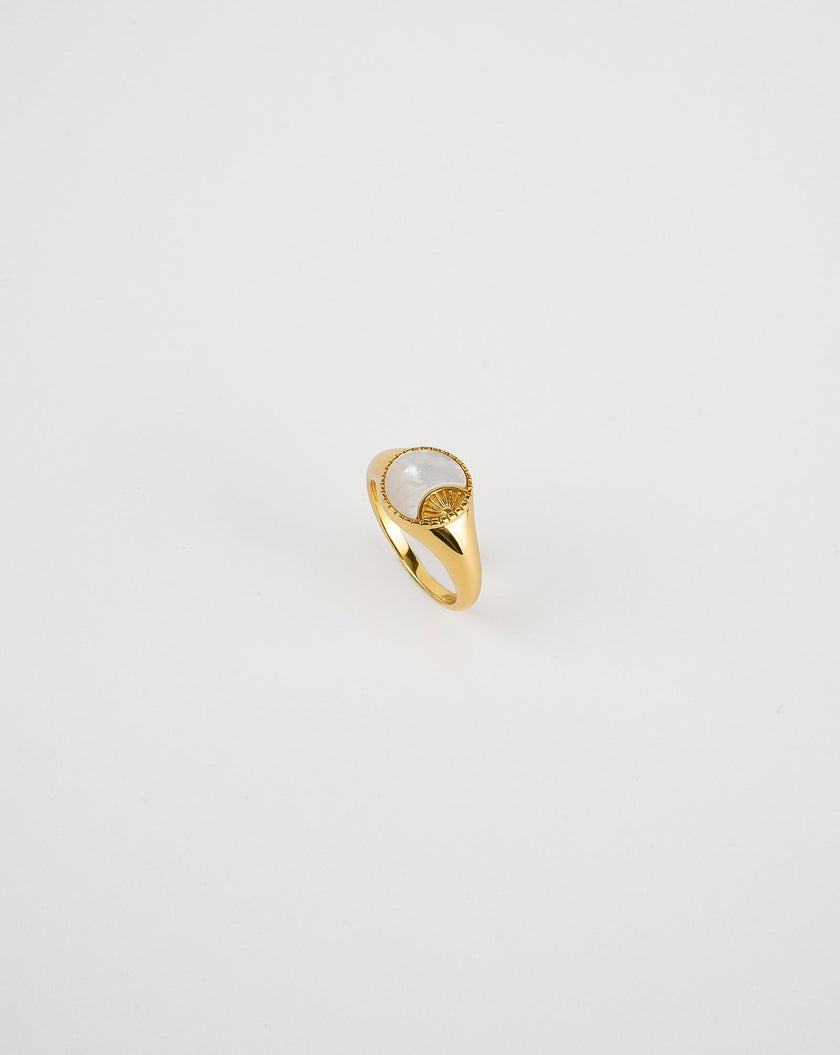 Ray of Sun Mother of Pearl Ring
