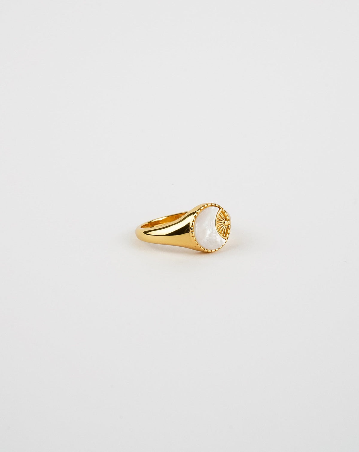 Ray of Sun Mother of Pearl Ring