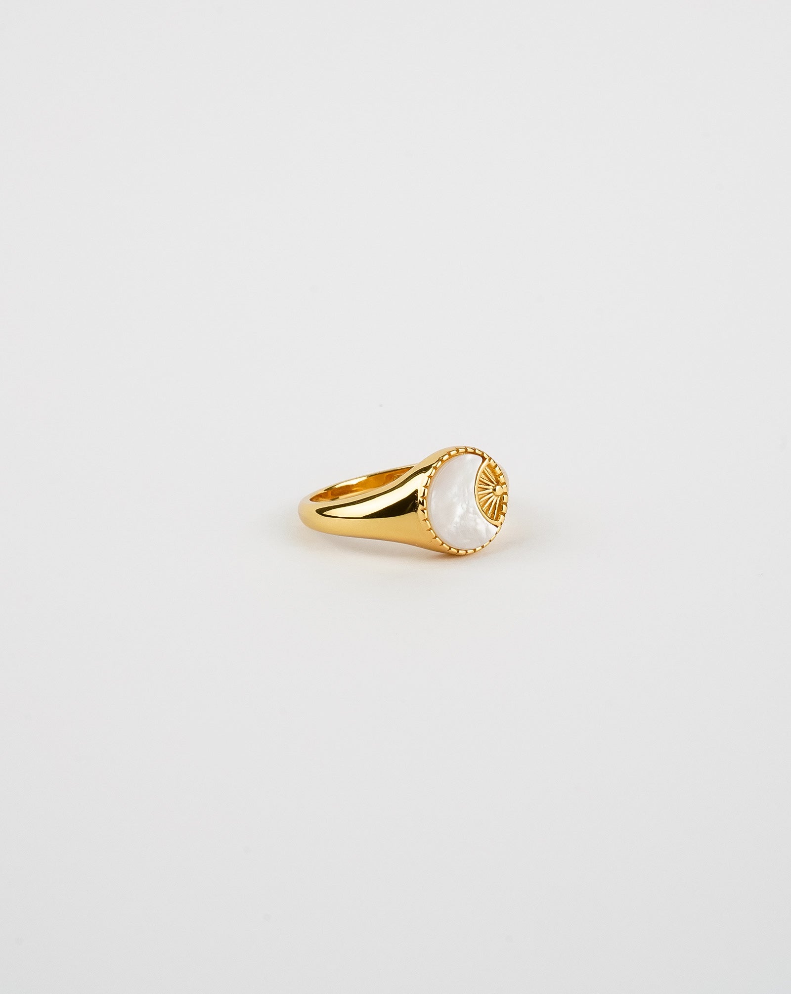 Ray of Sun Mother of Pearl Ring