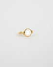 Sea Shell Print Pearl Ring