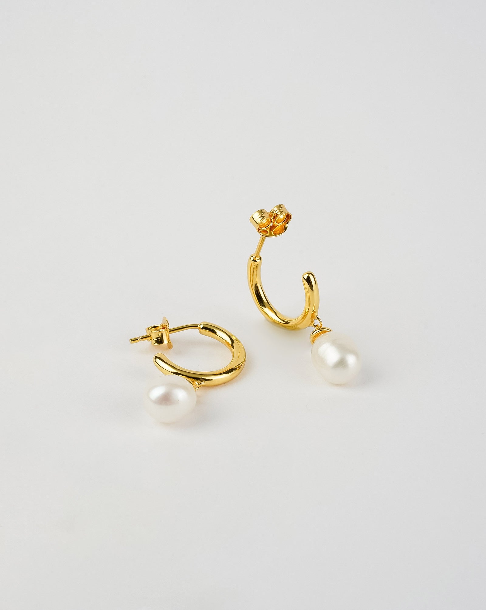 Open Back Pearl Earrings