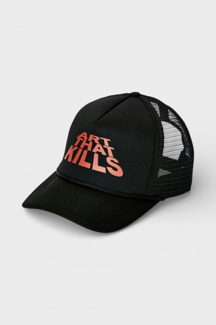 Gorra Trucker ATK Stack Logo Negra