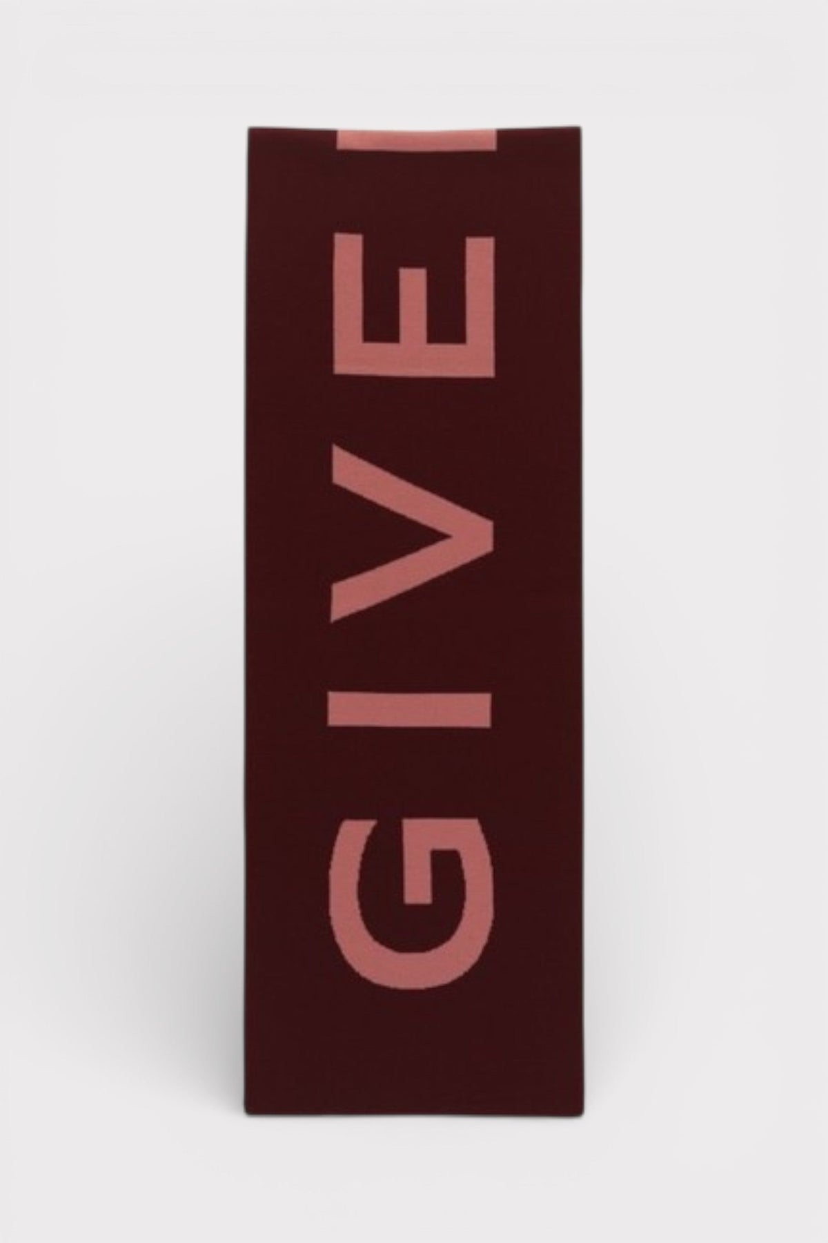 Bufanda Givenchy con logo jacquard rojo rosa