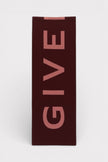 Bufanda Givenchy con logo jacquard rojo rosa