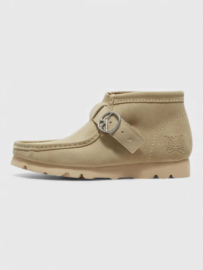 Clarks X Needles Wallabee Strap Maple Suede