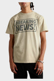 Gallery Dept. Breaking News T Shirt Beige