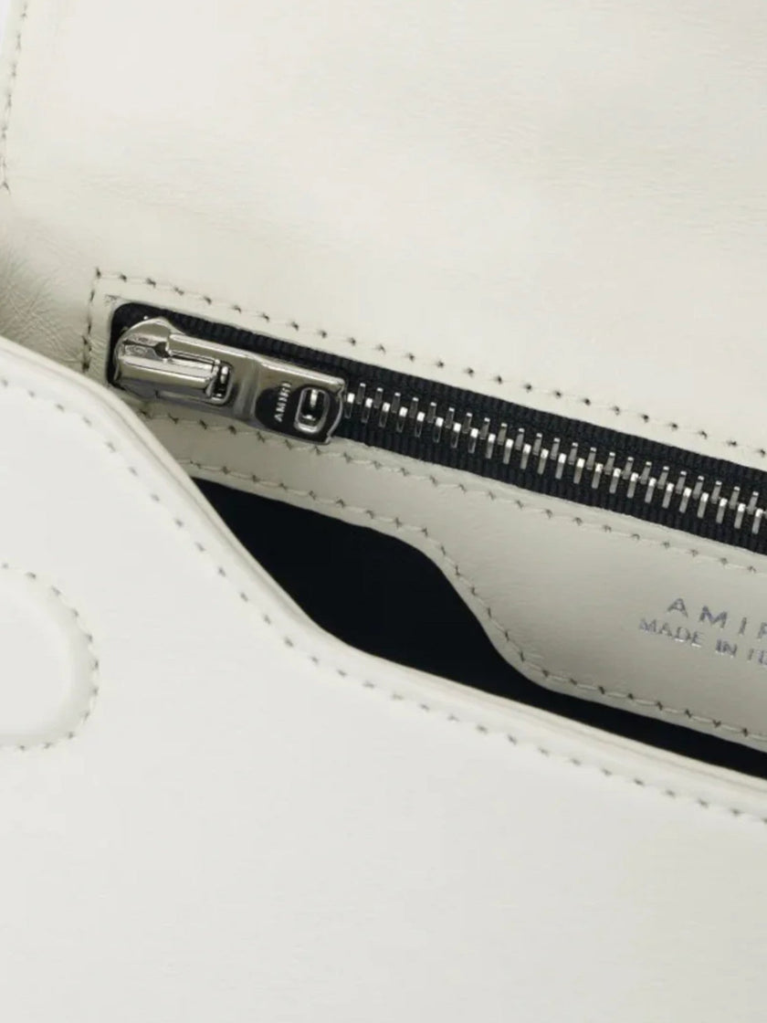 Amiri MA Crossbody Bag Leather White