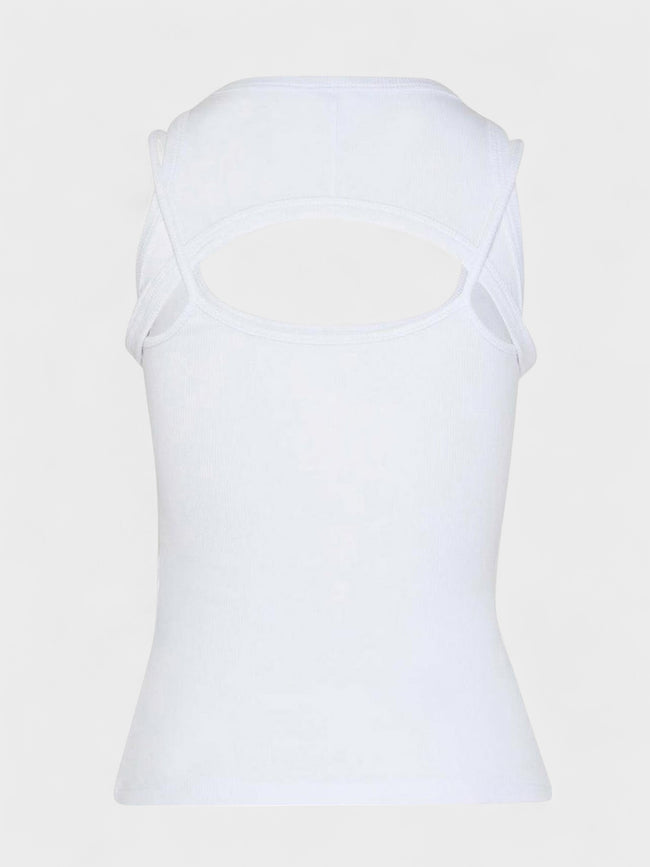 Ribbed Round Rowing Top