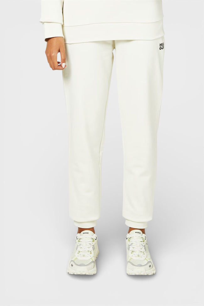 Tepláky Hugo Nelfinia Stack Logo v barvě off-white