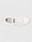 Diesel Womens Tyche Runner Sneakers Suede Fabric White