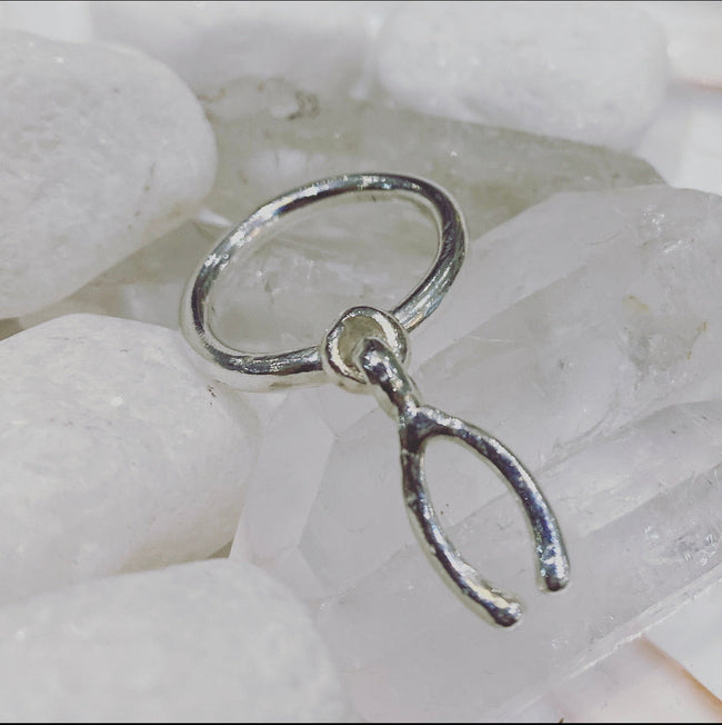 Anillo colgante de horquilla