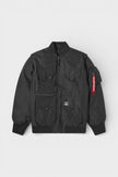 Alpha Industries Men's Multi Pocket Flight Jacket Black