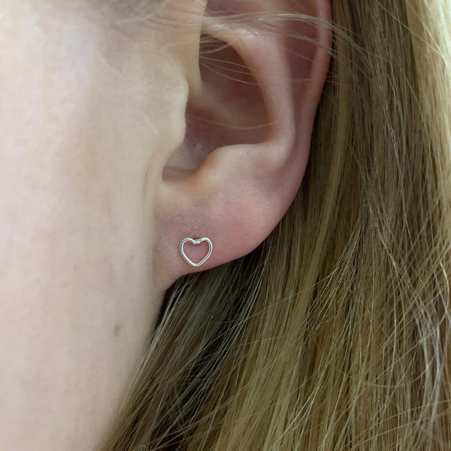 Mini Open Heart Studs