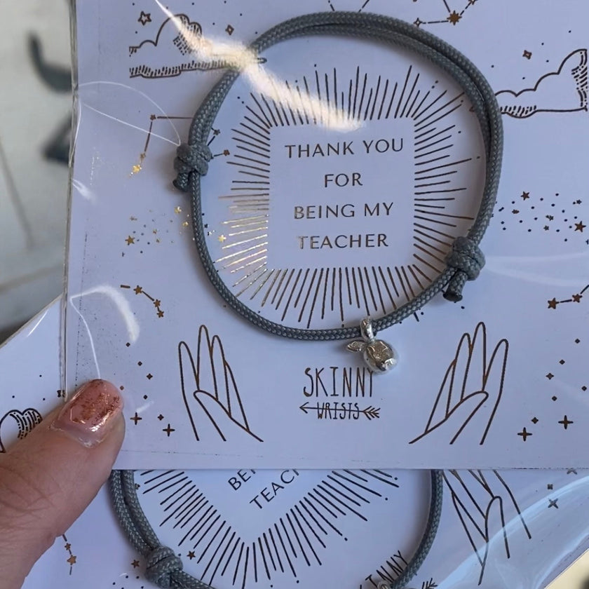 Teachers Apple Rope Bracelet