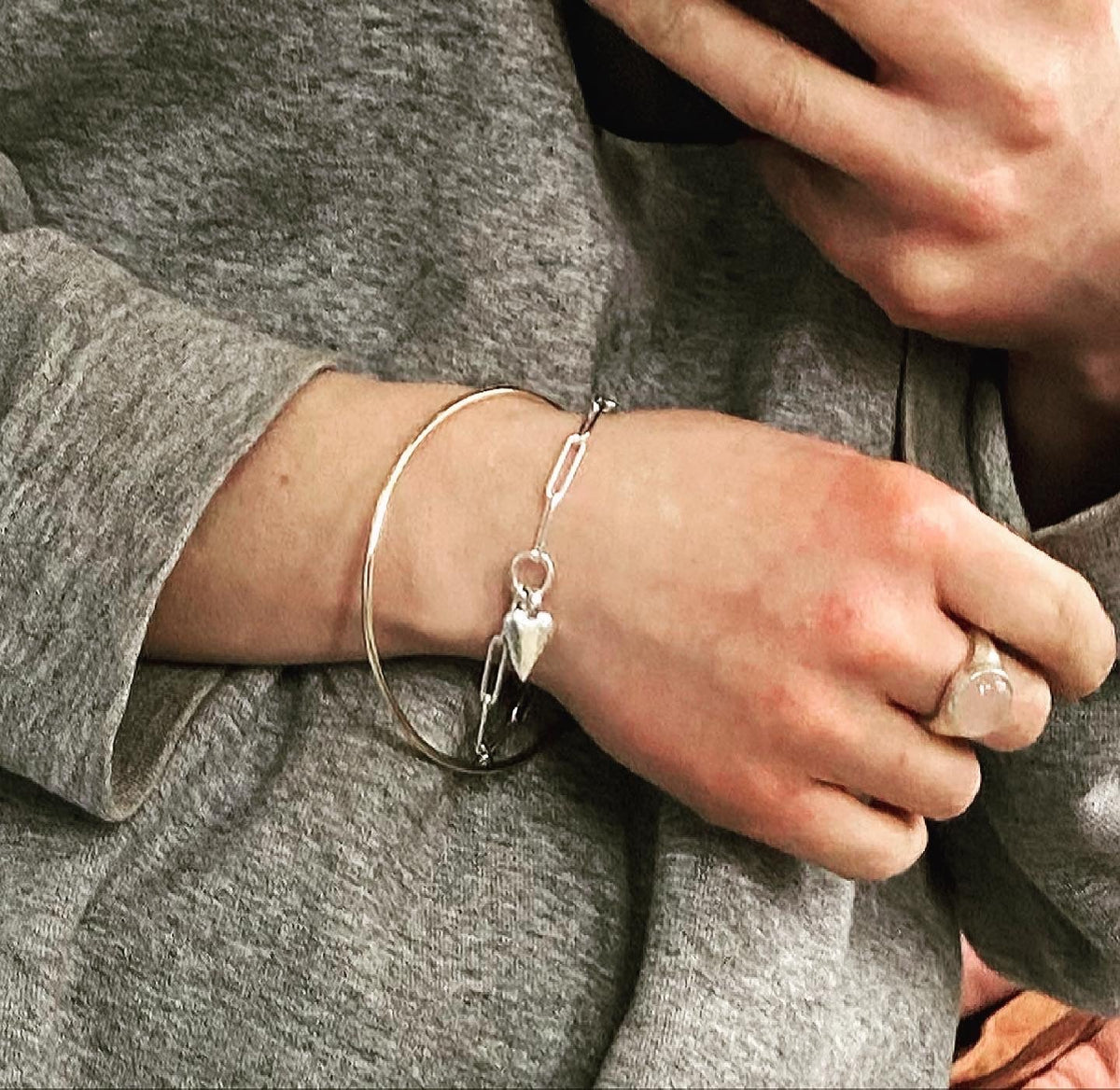 Heart Trace Chain Bracelet