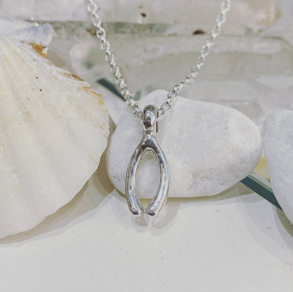 Lucky Charm Wishbone Necklace