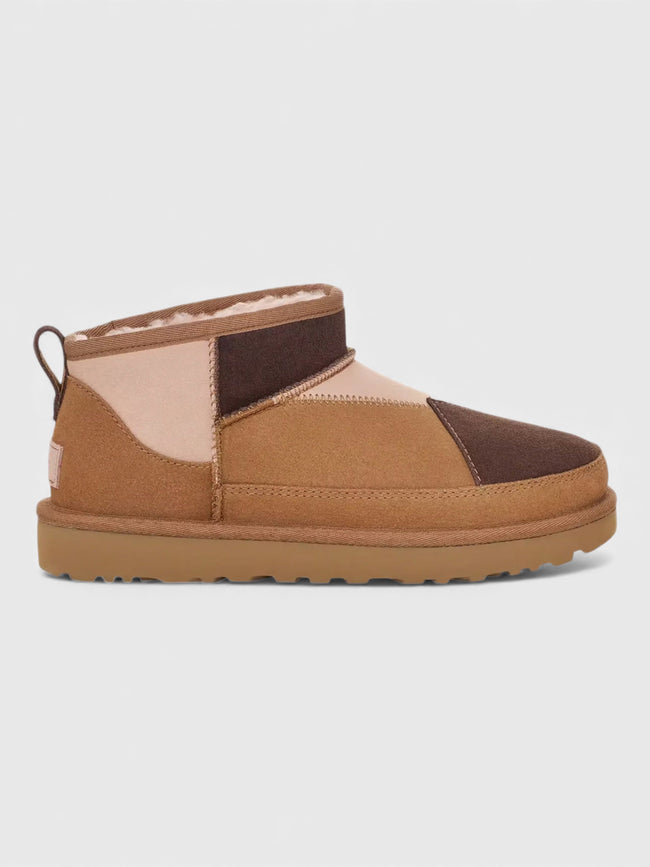 UGG Classic Ultra Mini Boot Reimagined Chestnut Multi Womens