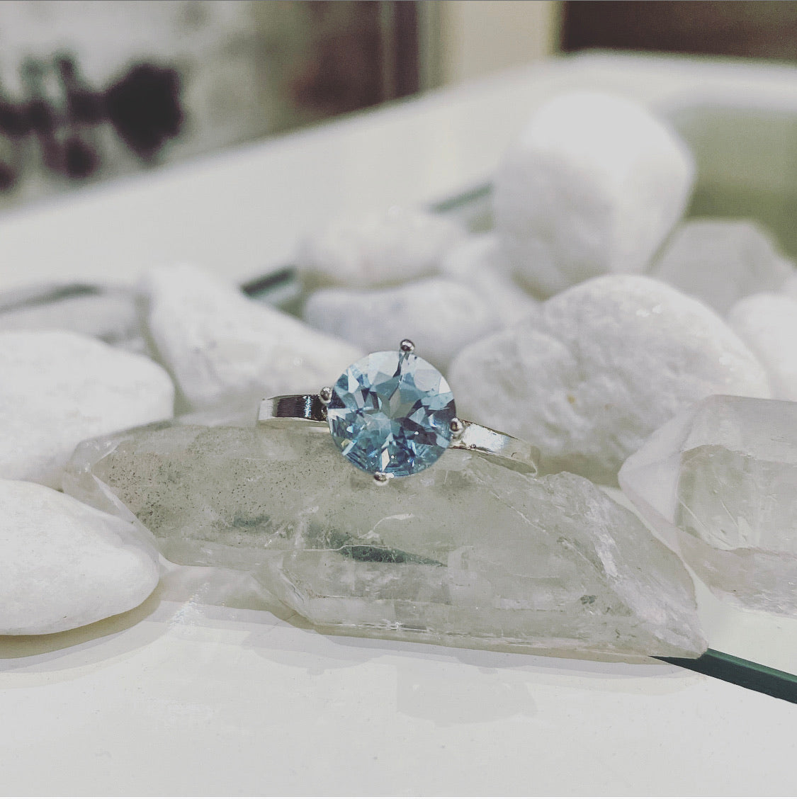 Aquamarine Treasured Ring
