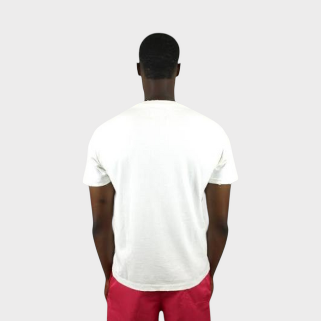 T-shirt de poche vintage uni blanc