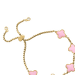 Bracciale in smalto a quadrifoglio