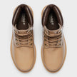 Premium 6 Inch Lace Waterproof Wheat Patent Leather