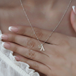 Personalised November Birthstone and Initial Necklace