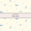 Laura Ashley Silver Blue Birds Station Necklace