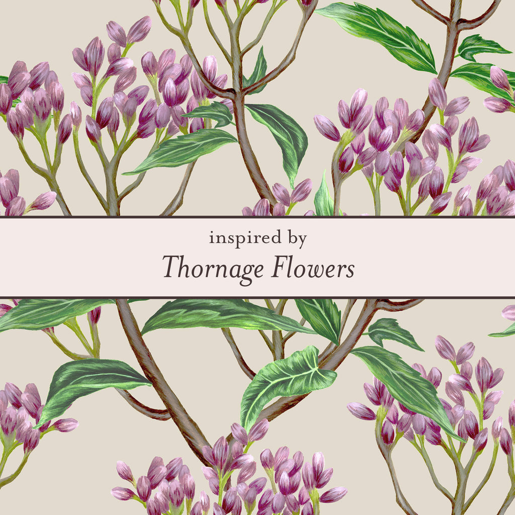Laura Ashley Silver Thornage Flowers Hoop Earrings