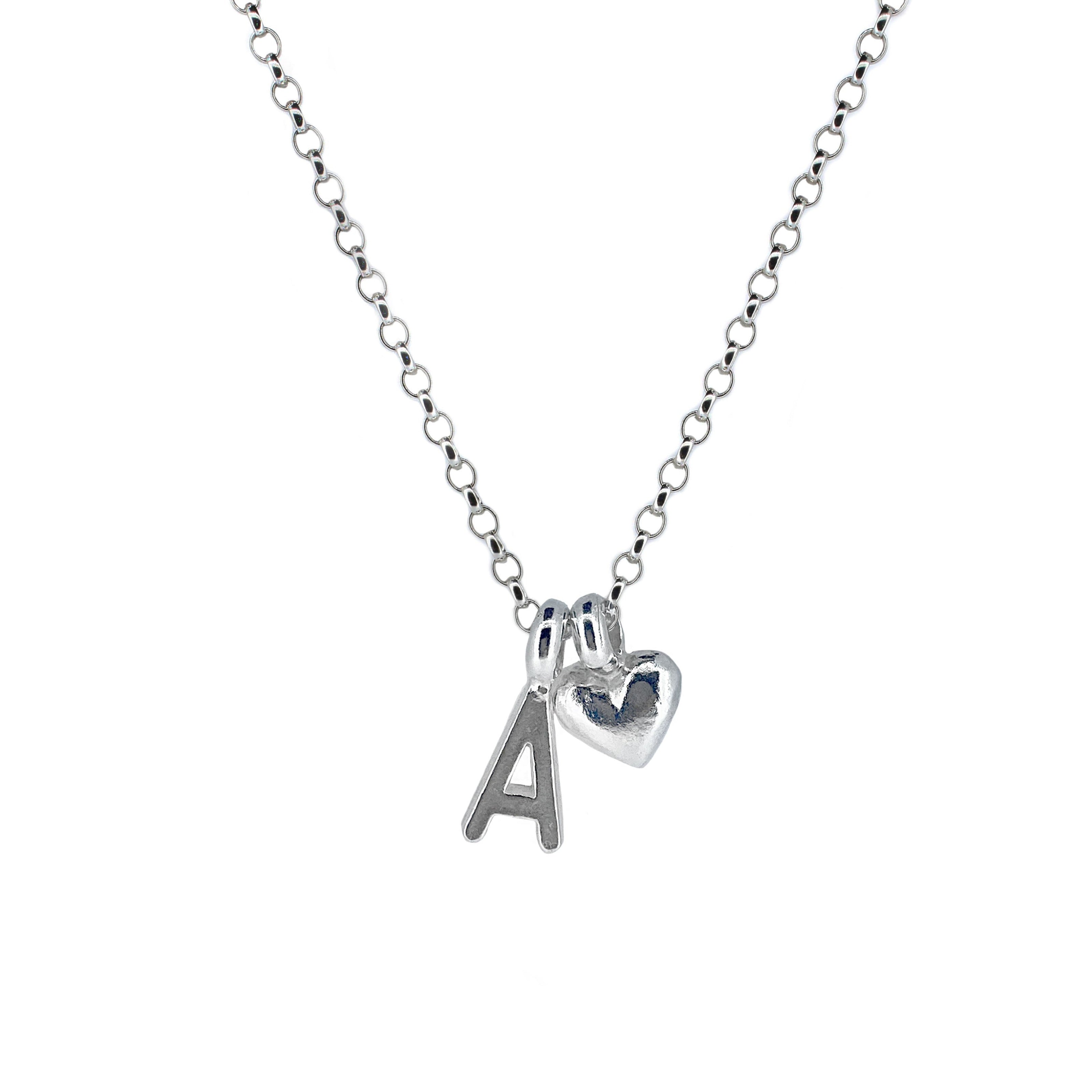 Mini Heart With Initial