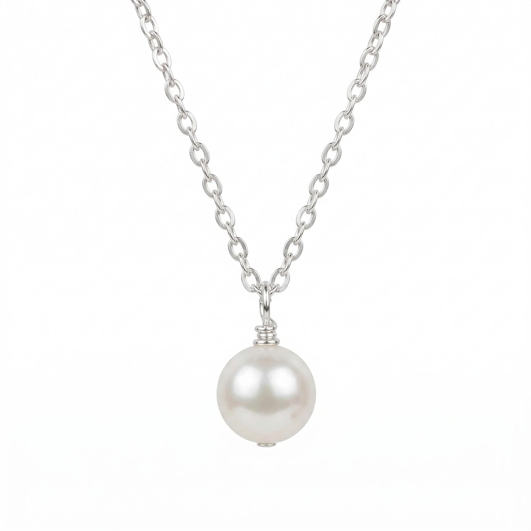 Freshwater Single Pearl Pendant Necklace