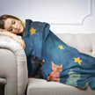 Meowing Cats Night Blanket